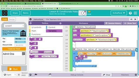 Code.org Lesson 8.2 Conditionals Practice 的图像结果