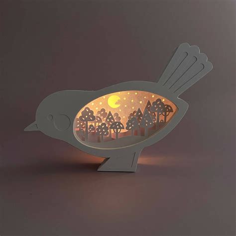Little Bird Handmade Paper Night Light By Little C in 2025 | Elephant ...