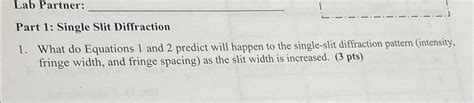 Image result for Single Slit Diffraction Lab Report