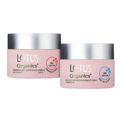 Lotus Organics Precious Brightening Creme & Night Creme Combo of 2