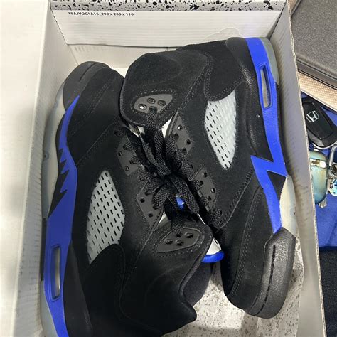 Racer blue 5s - Depop