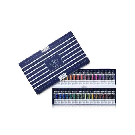 Mijello Mission White Class Designer Gouache - Set of 34 Tubes x 15 ml ...