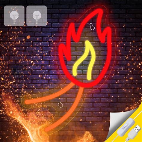 Buy Rialnach Anime Fire Dragon Tail Gaming Neon Sign+ Rialnach Anime ...