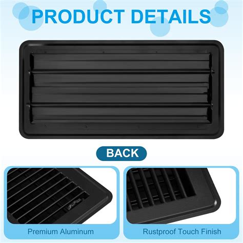 Therwen 12 Pcs Floor Vents Register with Cover Trap Set Including 6 Pcs ...