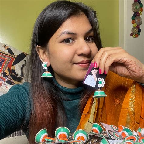 Half flower Jhumka - Tricolor – wearcraftika