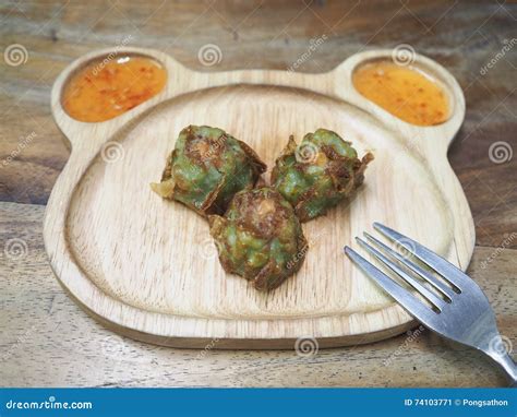 Deep-fried pork dumpling stock image. Image of lunch - 74103771
