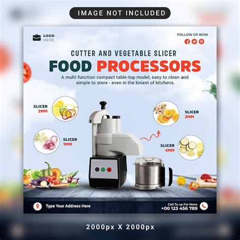Free psd post template social media design for juicer machine | Premium PSD