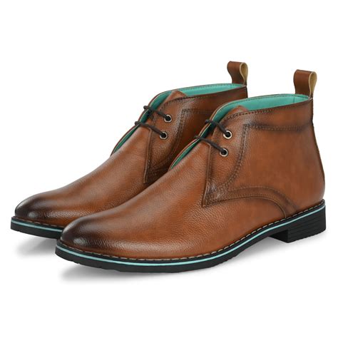 NOAK HANDCRAFTED TAN FINE MILD GRAIN VEGAN LEATHER CHUKKA BOOT