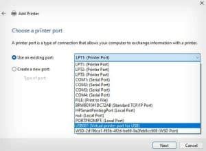 USB Printer Support Error 的图像结果