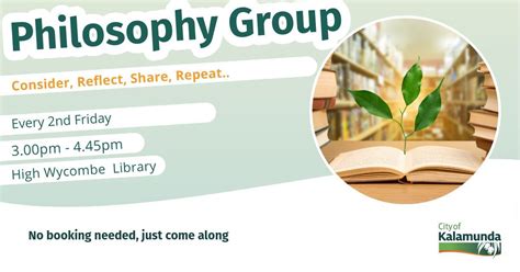 Philosophy Group @ High Wycombe Library, High Wycombe Library, Perth, 7 ...