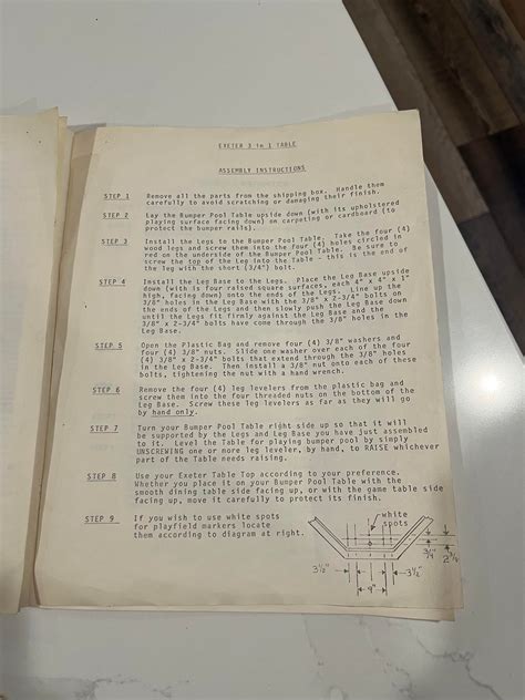 Bumper Pool Rules and Manual from the 1960’s : r/SEARS