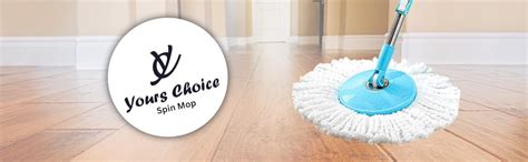 Yours Choice Standard Mop Stick Rod and Refill Pole Spin Mop Extendable ...