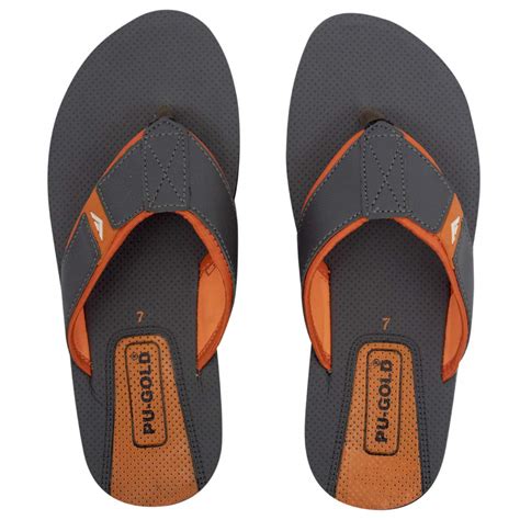 Buy ASIAN Men Pu Slipper Thong Sandal Uk-8, 8 uk, Orange at Amazon.in