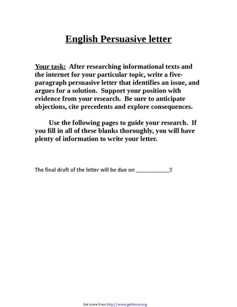 Persuasive Letter Example 的图像结果