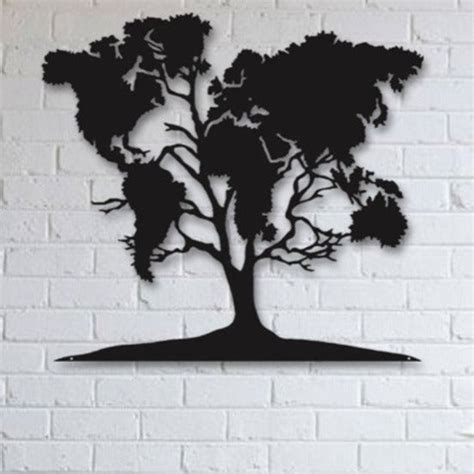 Map Tree - Wooden Acrylic Wall Decor || Wall Hanging – TangyOak