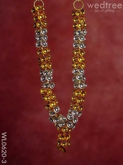 German Silver Gold and Silver Malai - WL0620 – Wedtree