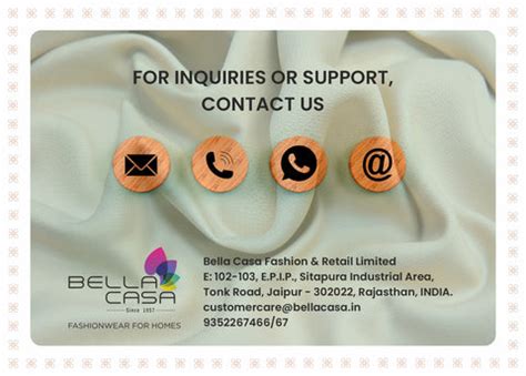 Contact – Bella Casa Fashion & Retail Ltd