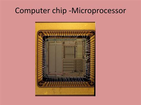 PPT - Computer chip -Microprocessor PowerPoint Presentation, free ...