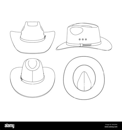 Cowboy Hat Vector Cowboy Hat Outline Vector Images (over 6,600)