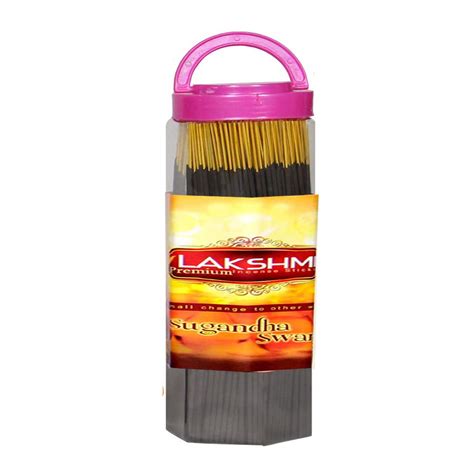 Lakshmi incense sticks Sugandha Swarna Fragrance Pure Natural Bamboo ...