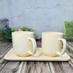 Buy MITHILA HANDICRAFTS Ceramic Tea Cup Set/Coffee Mugs (Set of 2) with ...