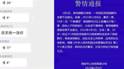 西安警方通报“微信群馒头涨价”：聊天记录为去年11月_凤凰网视频_凤凰网