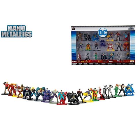 Buy Jada Toys Nano Metalfigs DC Miniature Diecast Figures, 20 Pack ...