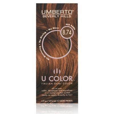 U Color By Umberto Italian Demi Color 8 74 Red | Desertcart INDIA