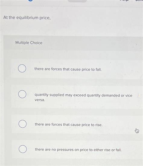Solved At the equilibrium price,Multiple Choicethere are | Chegg.com