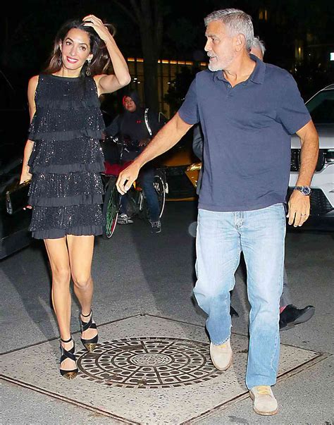 Amal Clooney Shines in Black Sequin Dress on Date with George