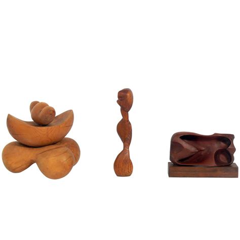 Walnut Wood Abstract Sculpture For Sale at 1stDibs | abstract sculpture ...