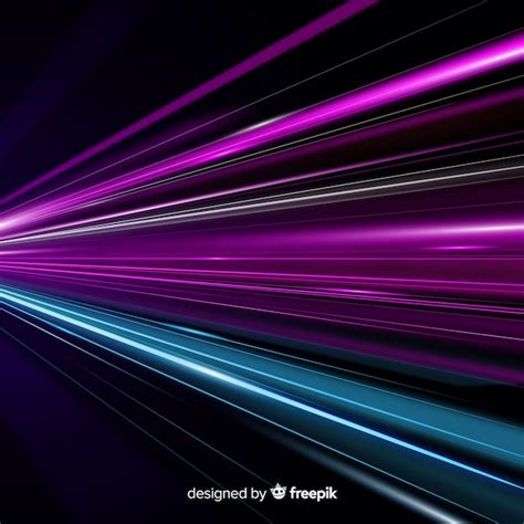Colorful light trail background | Free Vector