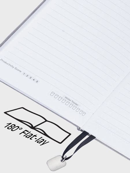 Vogue - A5 Diary: PU Leather Hardbound - Grey – Doodle Connect