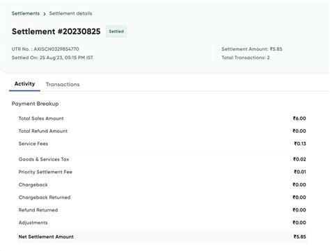 Settlements Overview