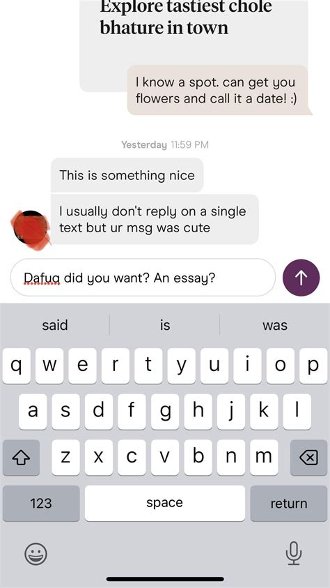 Why are some girls so entitled? I will probably send recipe to chole bhature with the message ...