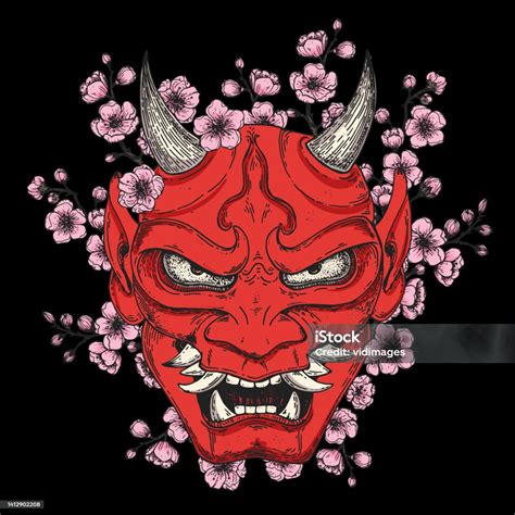 Japanese Hannya Mask Japanese Hannya Mask's Sleeve Semi Permanent