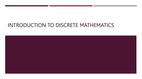 Image result for Discrete Maths Introduction