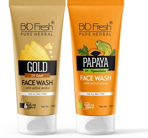 Biofresh Pure Herbal 24 Carat Gold & Papaya Face Wash - Price in India ...