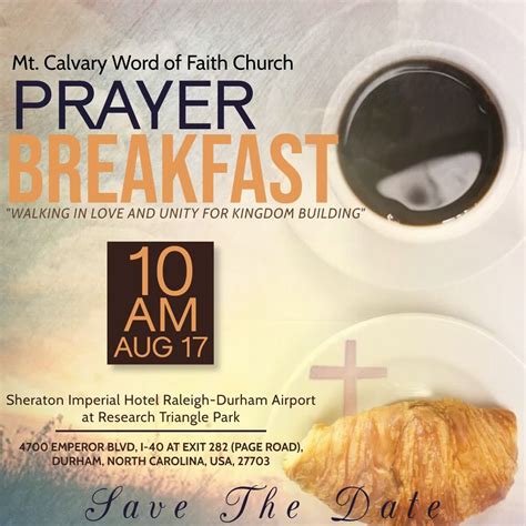 Prayer Breakfast | "Walking in Love and Unity For Kingdom Building ...