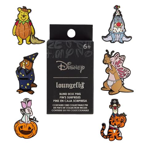 Winnie the Pooh Halloween Gang Blind-Box Pins Case of 12