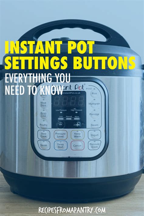 Image result for Instant Pot Buttons