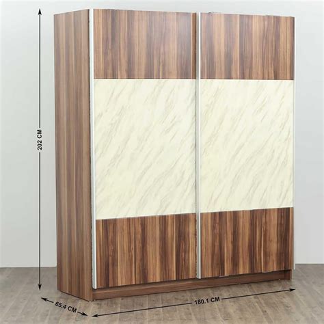 Buy Antonio 2-Door Sliding Wardrobe - Brown from Home Centre at just ...
