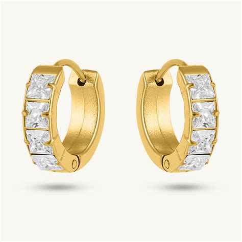 Sparkling Pavé Hoop Earring – PALMONAS