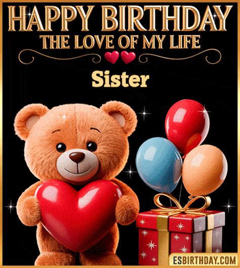 Happy Birthday Sister GIF 🎂 Animated Images, Wishes & Music 【27 GIFs】