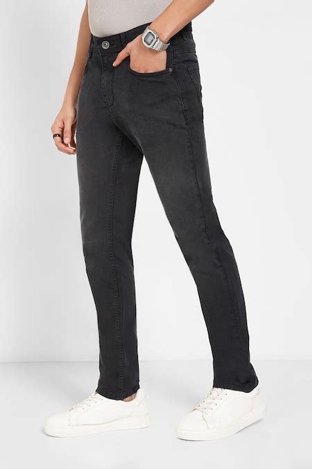 Charcoal Slim Fit Jeans - Selling Fast at Pantaloons.com