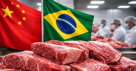 Exportações de carne bovina podem esgotar cota da China em 2026