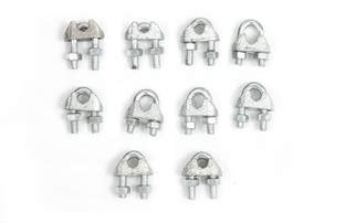 Delcot Nut & Bolt Set 6 MM Wire Rope Clamp/Wire Rope Clips/ U Bolts ...