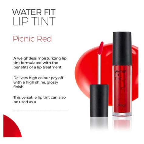 THE FACE SHOP Water Fit Lip Tint - Picnic Red – KOJA INDIA