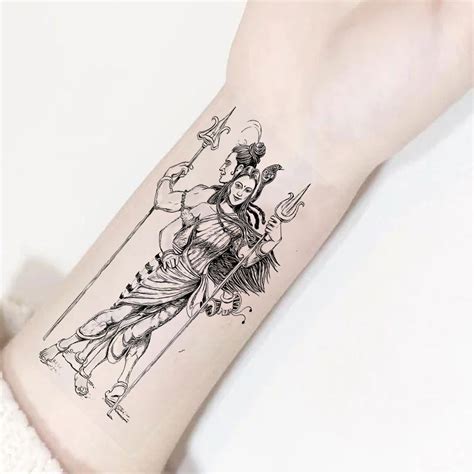 Temporary Tattoowala Shiv With Parwati Temporary Tattoo for Men and ...