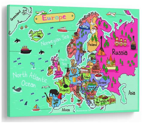 Europe Map for Kids 的图像结果